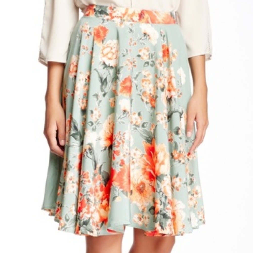 Ro & De Floral Circle Skirt